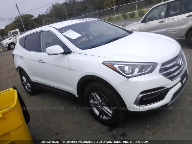 5NMZT3LB7HH009397 - 2017 HYUNDAI SANTA FE SPORT  WHITE photo 1