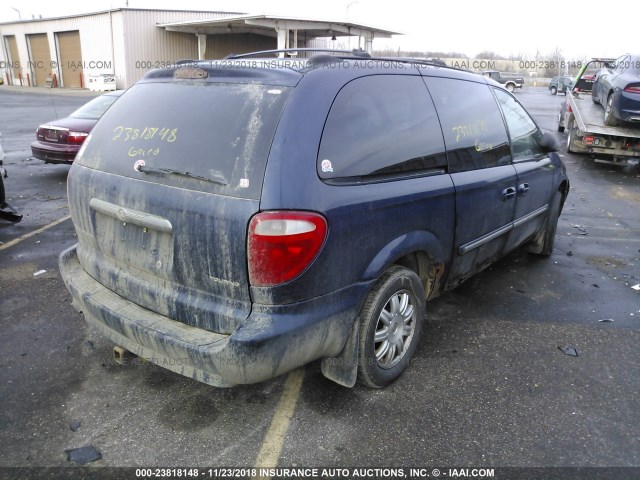 2C4GP54L65R170551 - 2005 CHRYSLER TOWN & COUNTRY TOURING BLUE photo 4