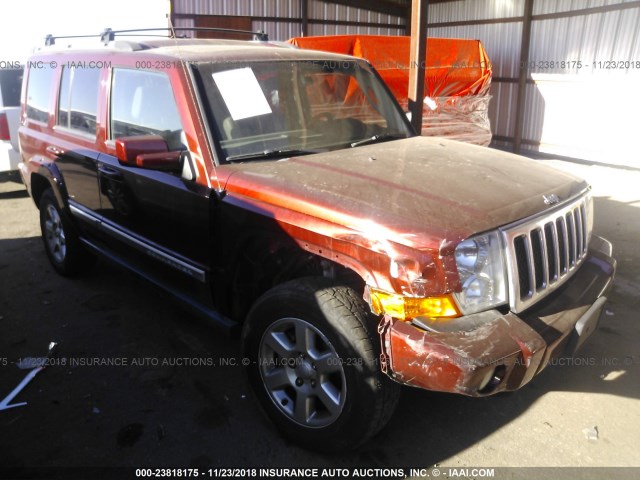 1J8HG68257C503516 - 2007 JEEP COMMANDER OVERLAND RED photo 1