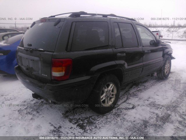 1J4GW48S44C208603 - 2004 JEEP GRAND CHEROKEE LAREDO/COLUMBIA/FREEDOM 黑色 照片 4