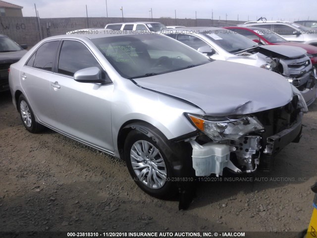 4T4BF1FK5CR179124 - 2012 TOYOTA CAMRY SE/LE/XLE SILVER photo 1