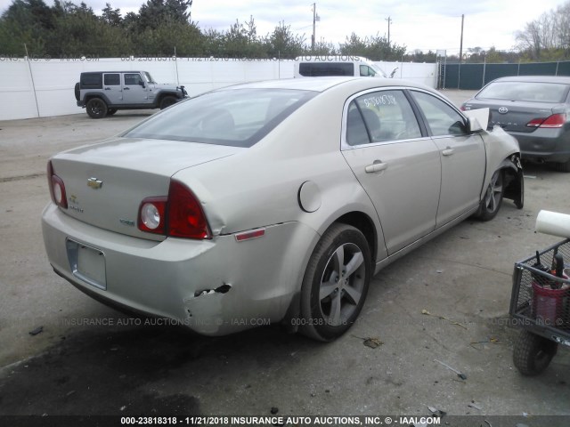 1G1ZC5EU4BF101476 - 2011 CHEVROLET MALIBU 1LT TAN photo 4