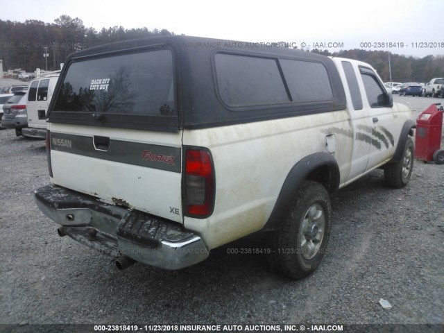 1N6DD26Y7WC342323 - 1998 NISSAN FRONTIER KING CAB XE/KING CAB SE WHITE photo 4