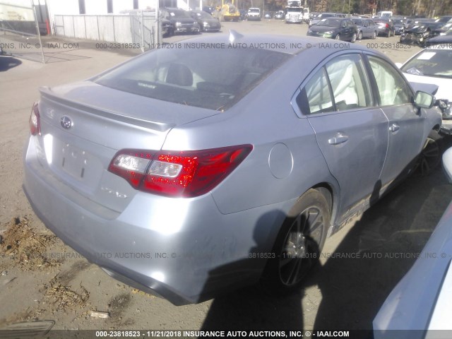 4S3BNAS60J3015518 - 2018 SUBARU LEGACY SPORT SILVER photo 4