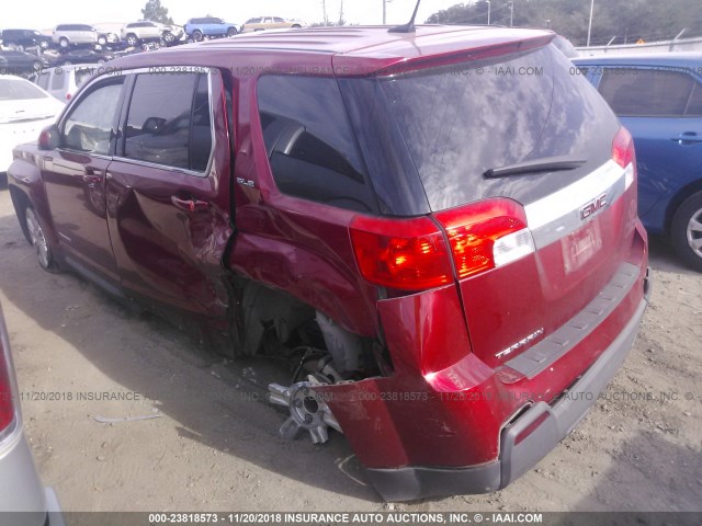 2GKALMEK3E6297894 - 2014 GMC TERRAIN SLE RED photo 3