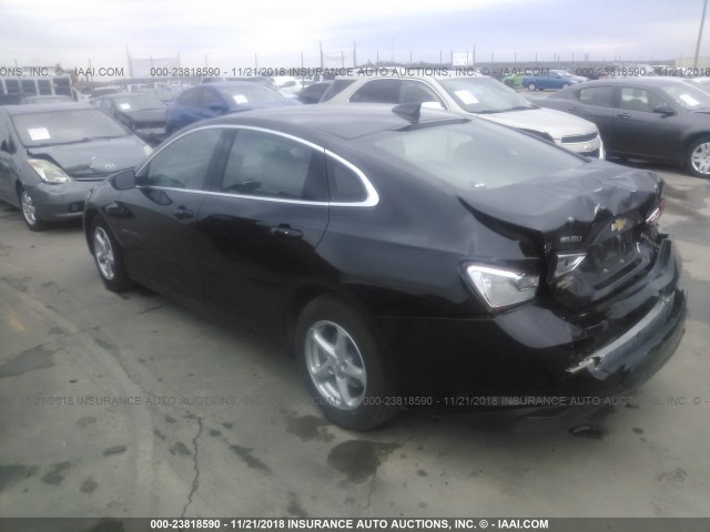 1G1ZB5ST3HF225651 - 2017 CHEVROLET MALIBU LS 黑色 照片 3