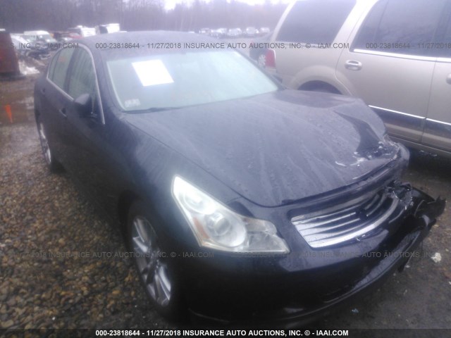 JNKCV61F89M357502 - 2009 INFINITI G37 BLACK photo 1