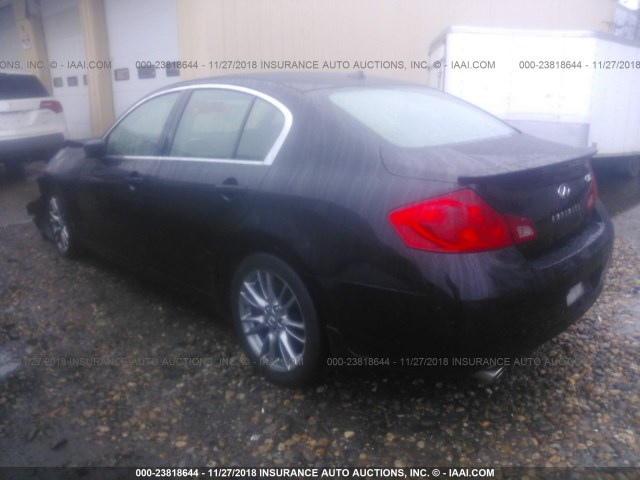 JNKCV61F89M357502 - 2009 INFINITI G37 BLACK photo 3