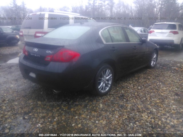 JNKCV61F89M357502 - 2009 INFINITI G37 BLACK photo 4