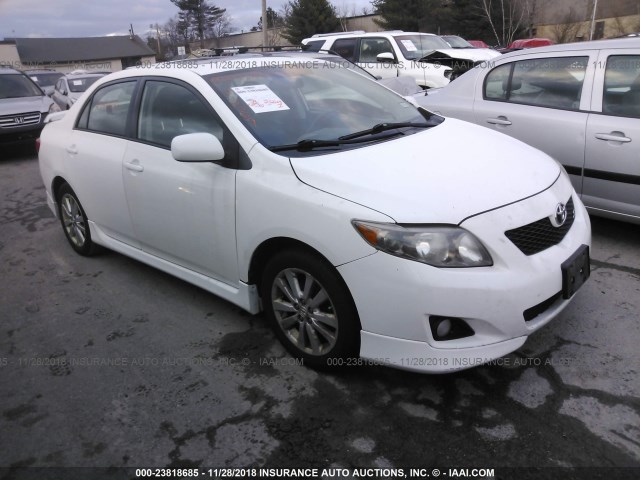 2T1BU40E19C102880 - 2009 TOYOTA COROLLA S/LE/XLE WHITE photo 1