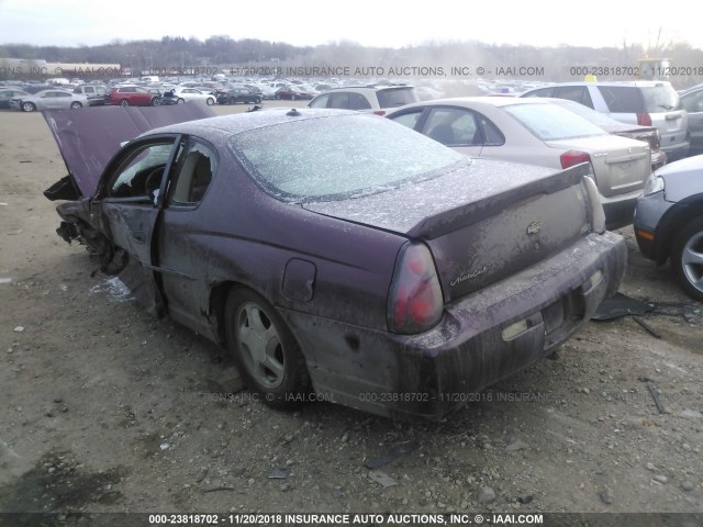 2G1WW12E149447111 - 2004 CHEVROLET MONTE CARLO LS BURGUNDY photo 3