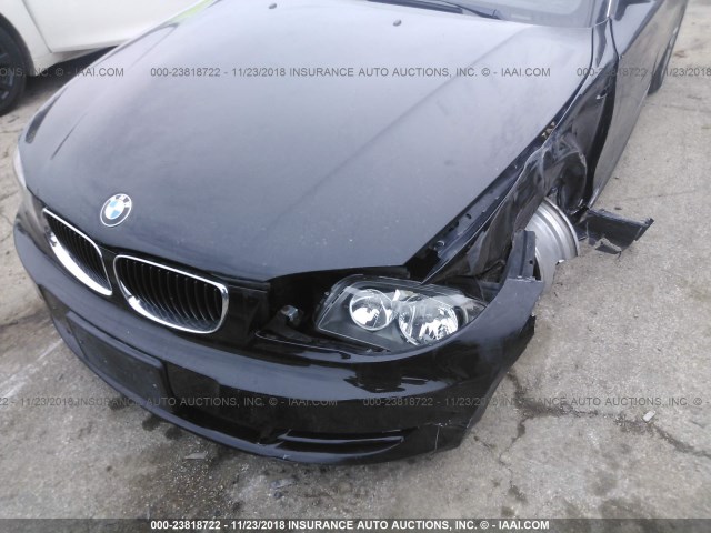 WBAUL7C52BVM79839 - 2011 BMW 128 I BLACK photo 10