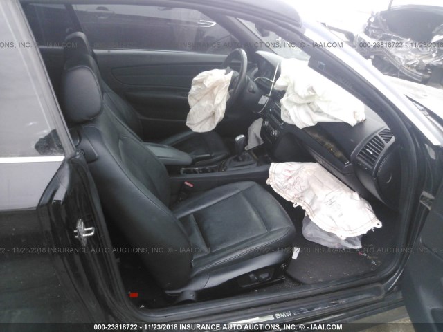 WBAUL7C52BVM79839 - 2011 BMW 128 I BLACK photo 5