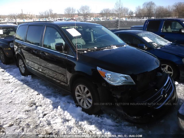 2C4RVABG1DR724770 - 2013 VOLKSWAGEN ROUTAN SE BLACK photo 1