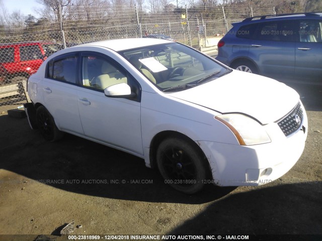 3N1AB61E68L678457 - 2008 NISSAN SENTRA 2.0/2.0S/2.0SL WHITE photo 1