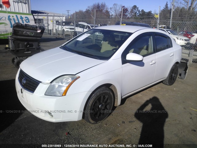 3N1AB61E68L678457 - 2008 NISSAN SENTRA 2.0/2.0S/2.0SL WHITE photo 2