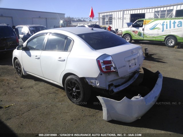 3N1AB61E68L678457 - 2008 NISSAN SENTRA 2.0/2.0S/2.0SL WHITE photo 3