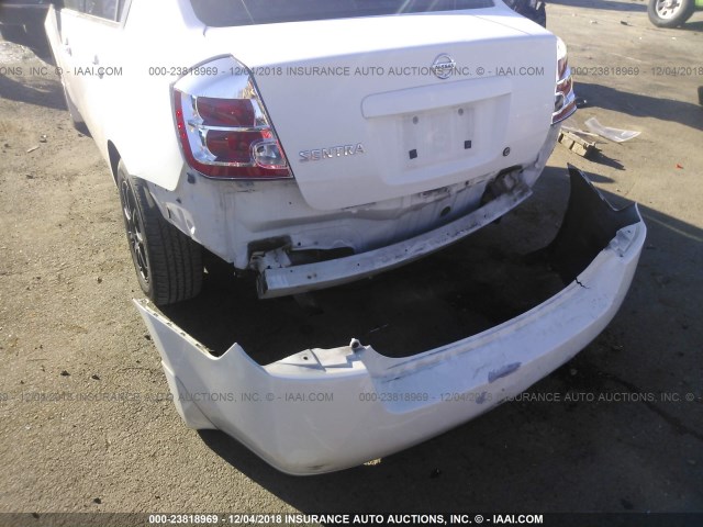 3N1AB61E68L678457 - 2008 NISSAN SENTRA 2.0/2.0S/2.0SL WHITE photo 6