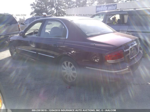 KMHWF35H33A908168 - 2003 HYUNDAI SONATA GLS/LX RED photo 3