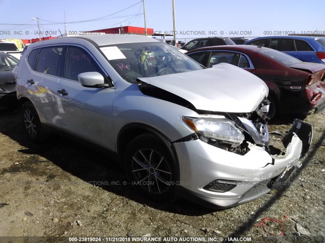 5N1AT2MV2GC799040 - 2016 NISSAN ROGUE S/SL/SV SILVER photo 1