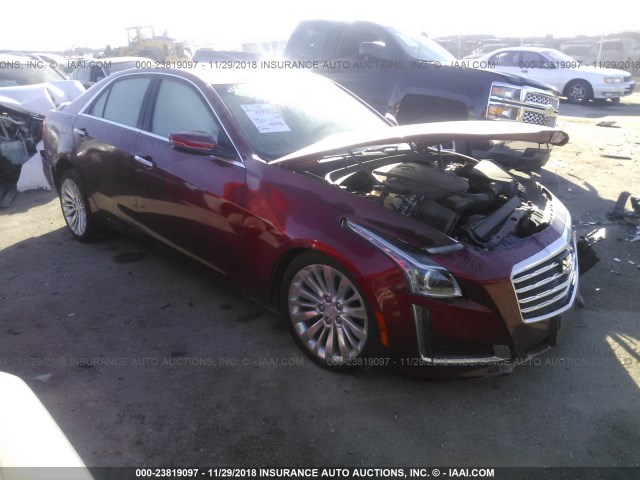 1G6AY5SS4H0180218 - 2017 CADILLAC CTS PREMIUM LUXURY RED photo 1