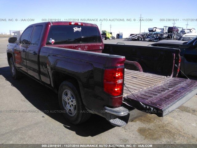 1GCVKREC9EZ381907 - 2014 CHEVROLET SILVERADO K1500 LT MAROON photo 3