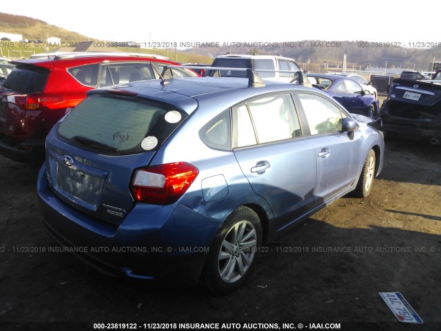 JF1GPAC63FH200824 - 2015 SUBARU IMPREZA PREMIUM BLUE photo 4