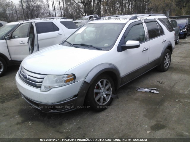 1FMDK02W78GA09869 - 2008 FORD TAURUS X SEL WHITE photo 2