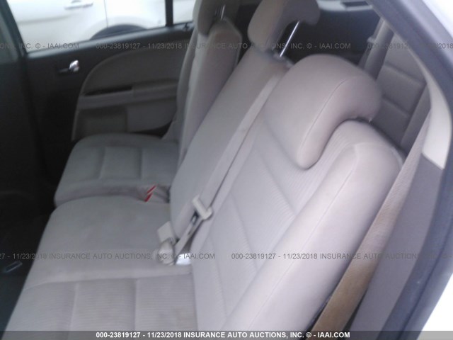 1FMDK02W78GA09869 - 2008 FORD TAURUS X SEL WHITE photo 8