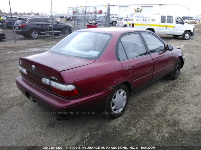 1NXBB02E1VZ513362 - 1997 TOYOTA COROLLA DX RED photo 4