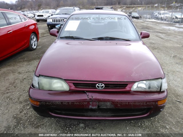 1NXBB02E1VZ513362 - 1997 TOYOTA COROLLA DX RED photo 6