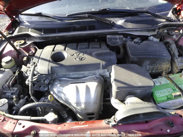 4T1BF3EK0BU171373 - 2011 TOYOTA CAMRY SE/LE/XLE 红色 照片 10