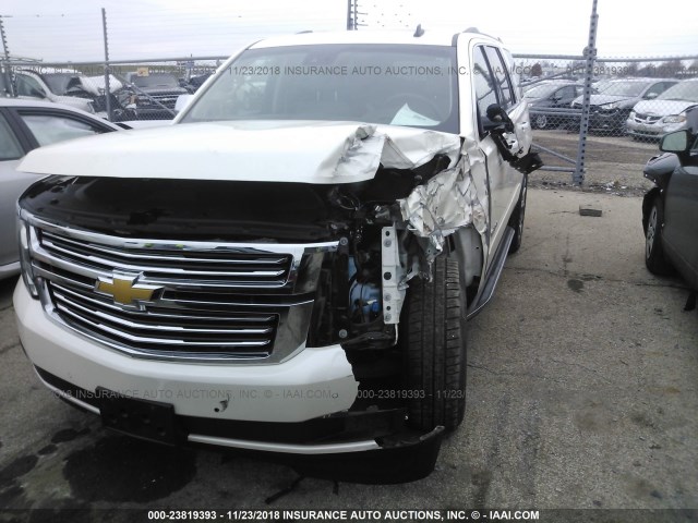 1GNSKCKC5FR222086 - 2015 CHEVROLET TAHOE K1500 LTZ WHITE photo 6