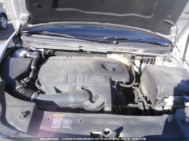 1G1ZC5E14BF224135 - 2011 CHEVROLET MALIBU 1LT ვერცხლისფერი ფოტო 10