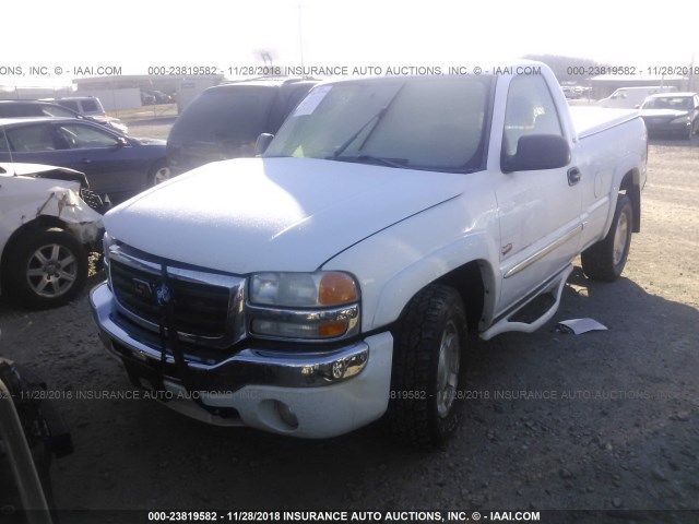 1GTEK14T44Z250420 - 2004 GMC NEW SIERRA K1500 WHITE photo 2