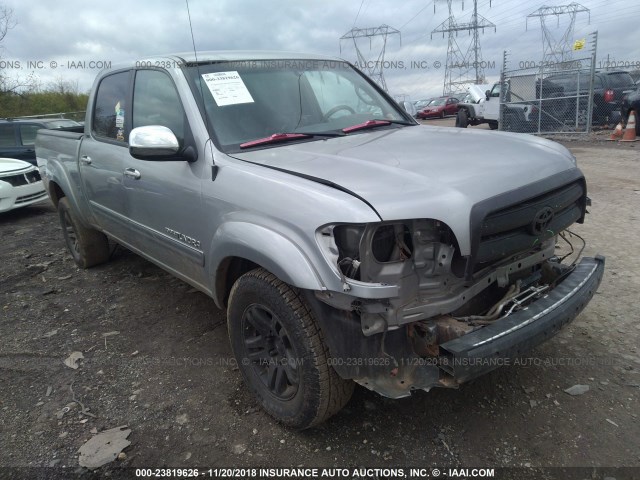 5TBDT44145S471133 - 2005 TOYOTA TUNDRA DOUBLE CAB SR5 GRAY photo 1