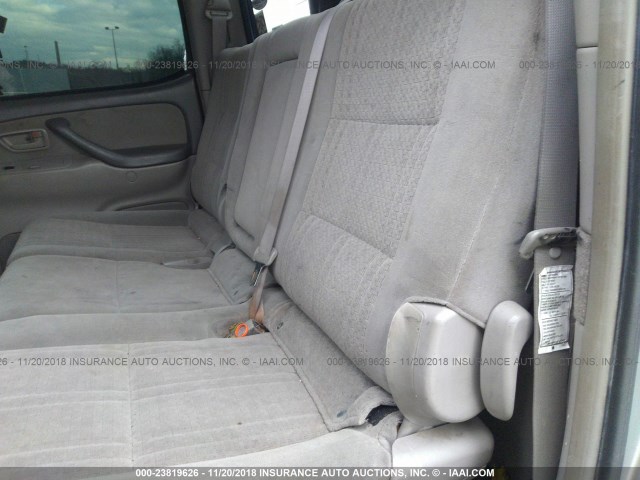 5TBDT44145S471133 - 2005 TOYOTA TUNDRA DOUBLE CAB SR5 GRAY photo 8