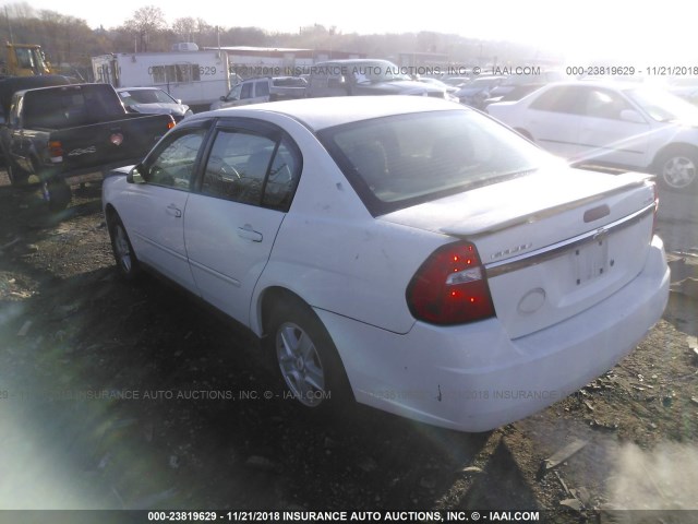 1G1ZT52855F277609 - 2005 CHEVROLET MALIBU LS WHITE photo 3