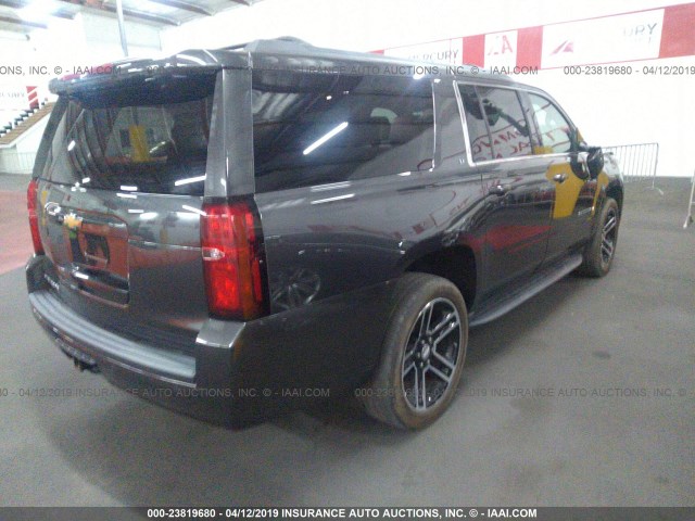 1GNSCHKC4HR246599 - 2017 CHEVROLET SUBURBAN C1500 LT GRAY photo 4