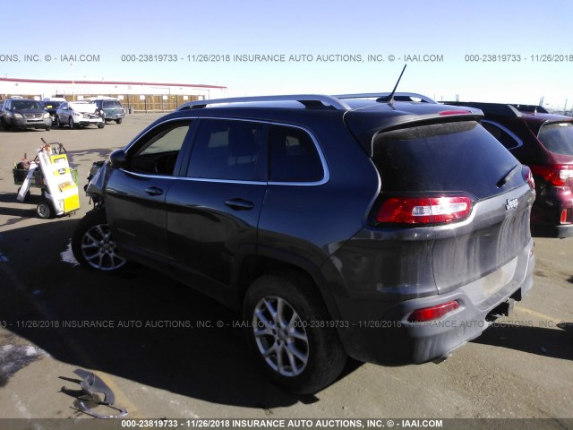 1C4PJMCS0EW138884 - 2014 JEEP CHEROKEE LATITUDE GRAY photo 3