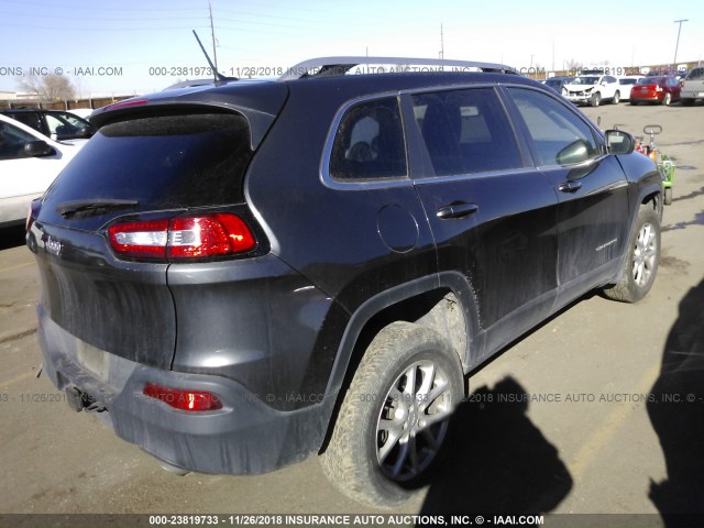 1C4PJMCS0EW138884 - 2014 JEEP CHEROKEE LATITUDE GRAY photo 4