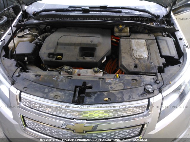 1G1RA6E49CU103961 - 2012 CHEVROLET VOLT SILVER photo 10