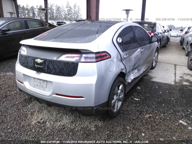 1G1RA6E49CU103961 - 2012 CHEVROLET VOLT SILVER photo 4