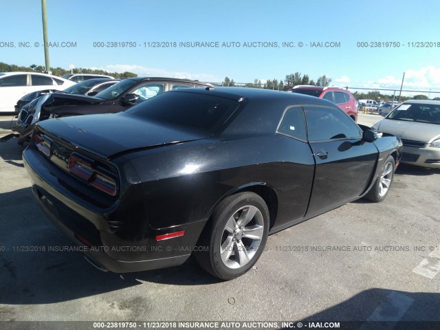 2C3CDZAG7GH171825 - 2016 DODGE CHALLENGER SXT BLACK photo 4