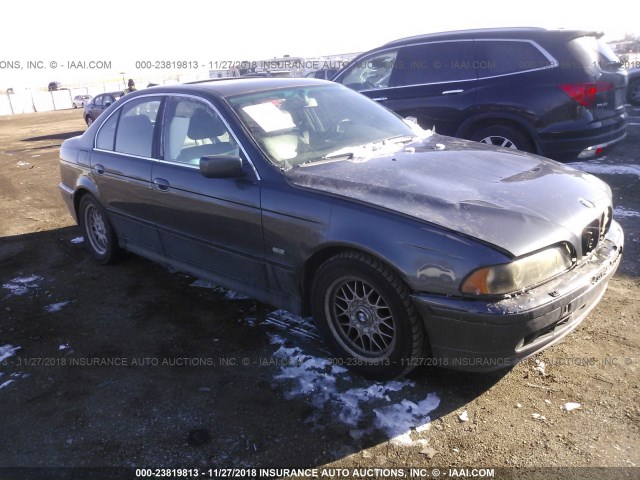 WBADT43471GF56118 - 2001 BMW 525 I AUTOMATIC BLUE photo 1