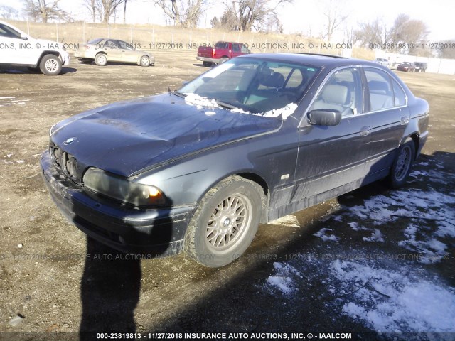 WBADT43471GF56118 - 2001 BMW 525 I AUTOMATIC BLUE photo 2