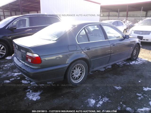 WBADT43471GF56118 - 2001 BMW 525 I AUTOMATIC BLUE photo 4