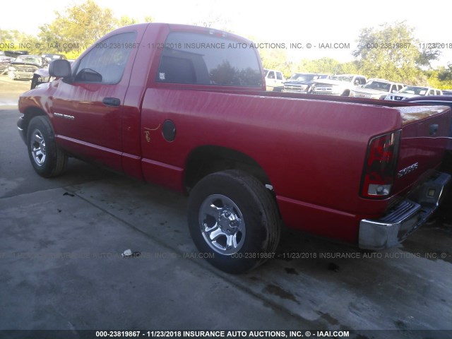 1D7HA16K23J542977 - 2003 DODGE RAM 1500 ST RED photo 3