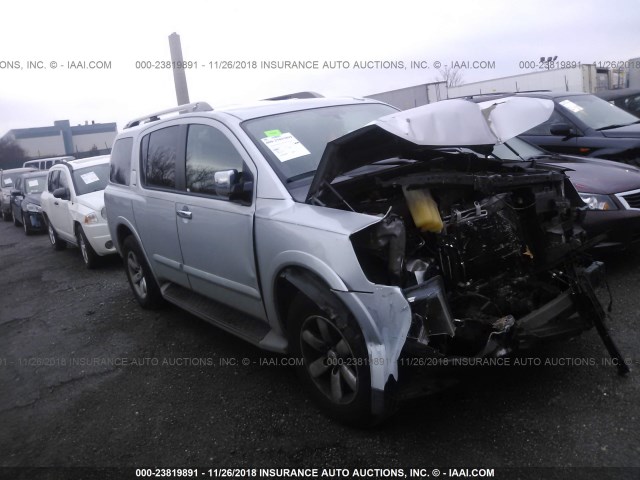 5N1AA0ND0BN604811 - 2011 NISSAN ARMADA SV/SL/PLATINUM SILVER photo 1