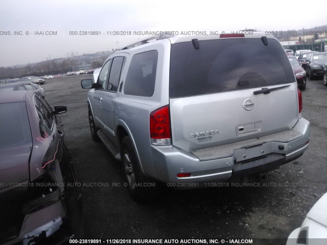 5N1AA0ND0BN604811 - 2011 NISSAN ARMADA SV/SL/PLATINUM SILVER photo 3